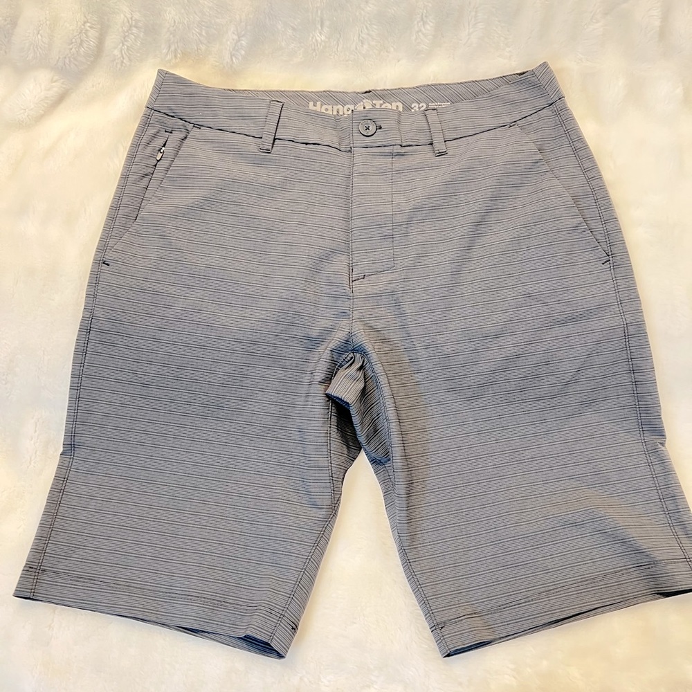 Hang Ten Men's Hybrid Shorts 21" outseam dryquick lightweight workout casual
